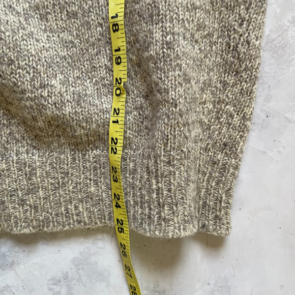 Vintage 80s Coastal Academia Fisherman Henley Quiet Luxury Grandpa Sweater M - Picture 7 of 8